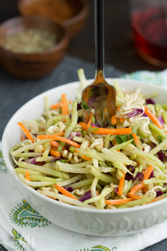 healthy slaw.This Broccoli Salad Recipe will be your favorite healthy staple for cookouts, potlucks, tailgates, and pool parties this summer. You name it and this salad is a great salad to take. This Broccoli Salad