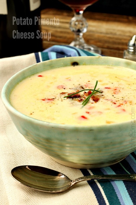 Potato Pimento Cheese Slow Cooker Soup | Slow Cooker Potato Pimento Cheese Slow Cooker Soup | Slow Cooker