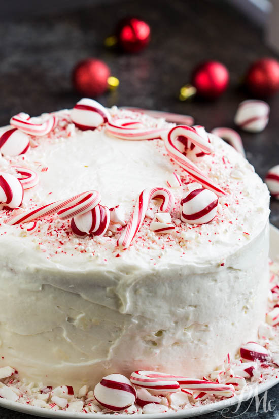 If youโre looking for a show-stopping winter holiday cake, Peppermint Candy Three Layer Cake is the recipe to make. Layers of wonderfully delightful, tender vanilla cake is topped with lightย peppermint frosting. Peppermint Candy Three Layer Cake