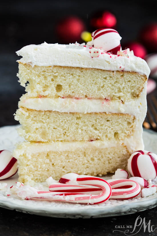 If youโre looking for a show-stopping winter holiday cake, Peppermint Candy Three Layer Cake is the recipe to make. Layers of wonderfully delightful, tender vanilla cake is topped with lightย peppermint frosting. Peppermint Candy Three Layer Cake