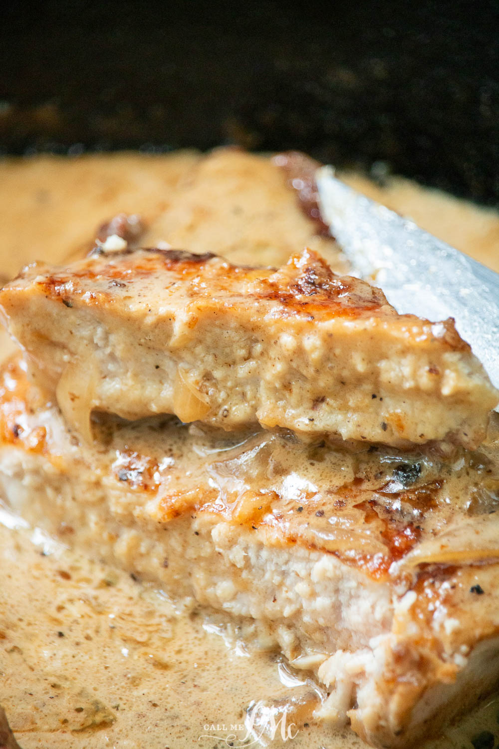 Peppercorn Pork Chops pan fried protein